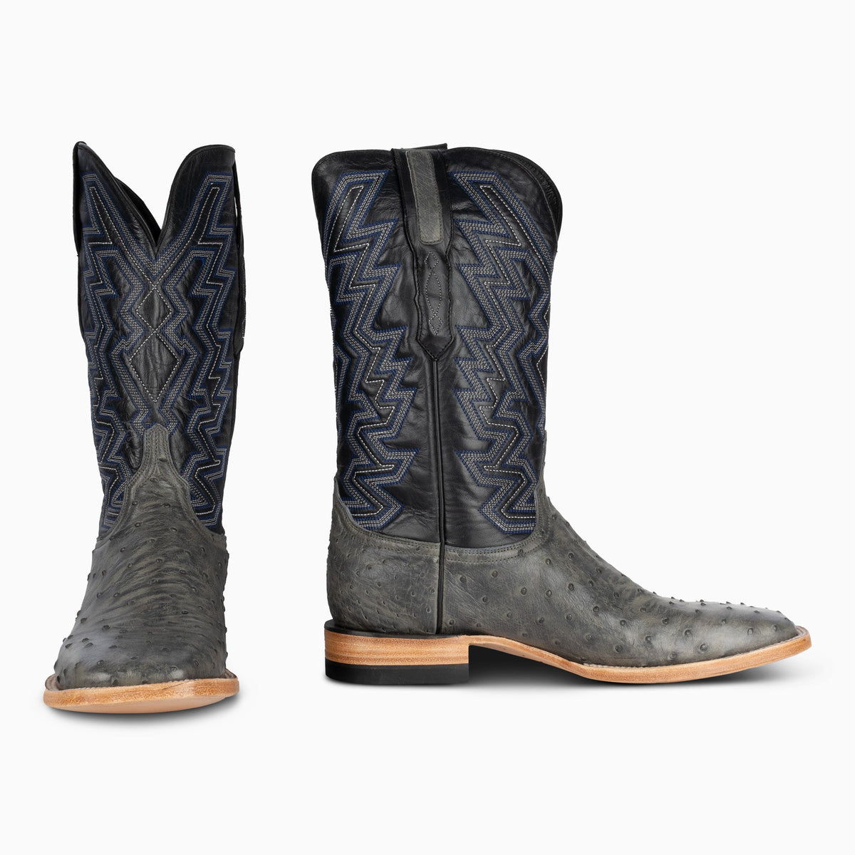 Grey Full Quill Ostrich - Square - Resistol Quality