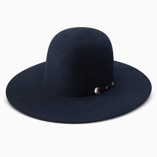 6X Navy Midnight Open Crown Cowboy Hat - Resistol Latest