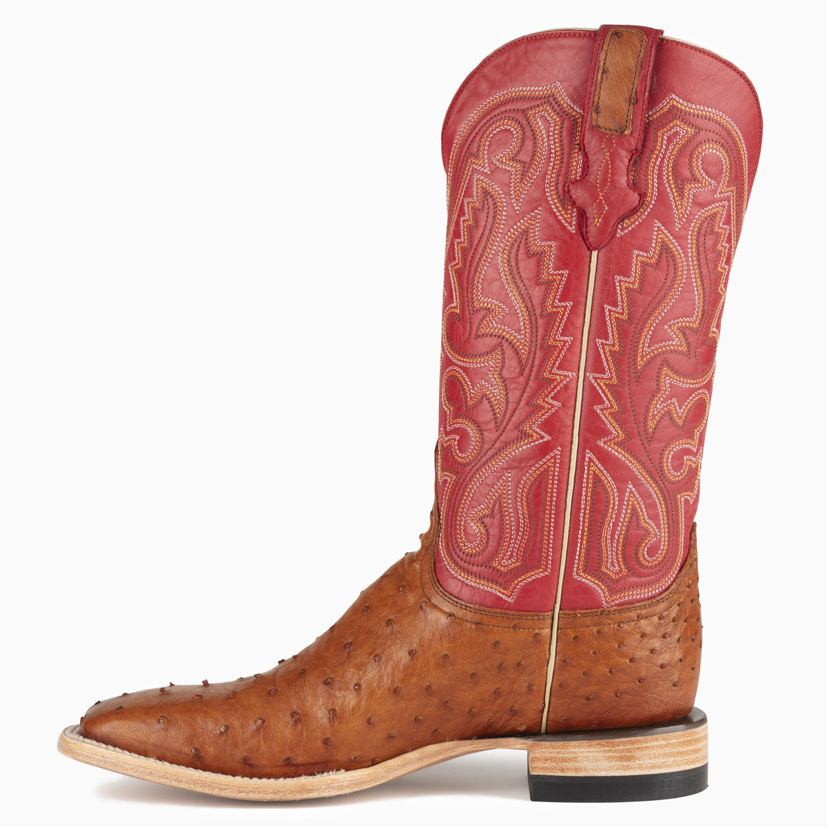 Cognac Full Quill Ostrich - Square - Resistol Everyday