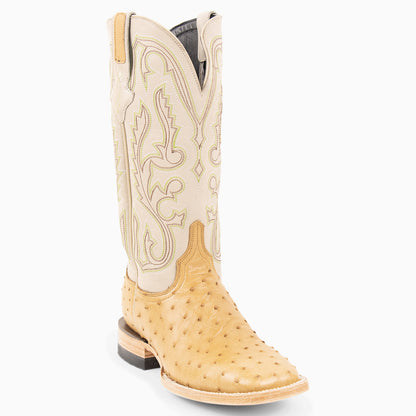 Saddle Tan Full Quill Ostrich - Square - Resistol New