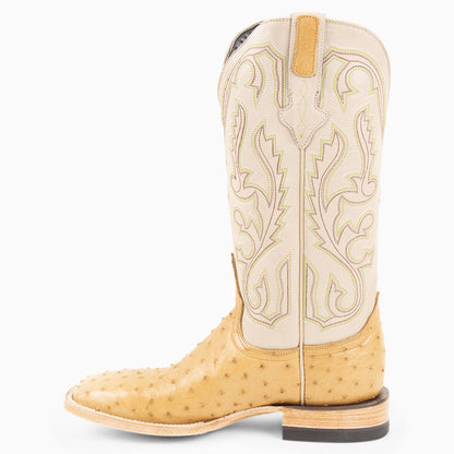 Saddle Tan Full Quill Ostrich - Square - Resistol New