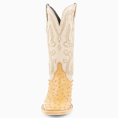 Saddle Tan Full Quill Ostrich - Square - Resistol New