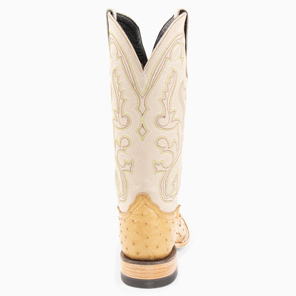 Saddle Tan Full Quill Ostrich - Square - Resistol New