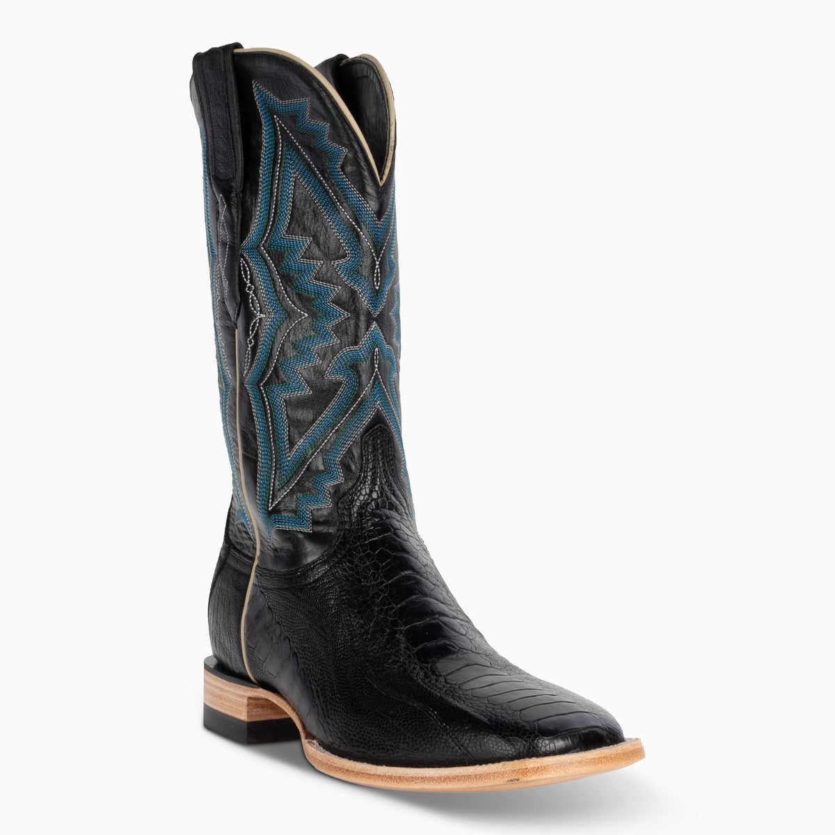 Black Ostrich Leg - Square - Resistol Sale