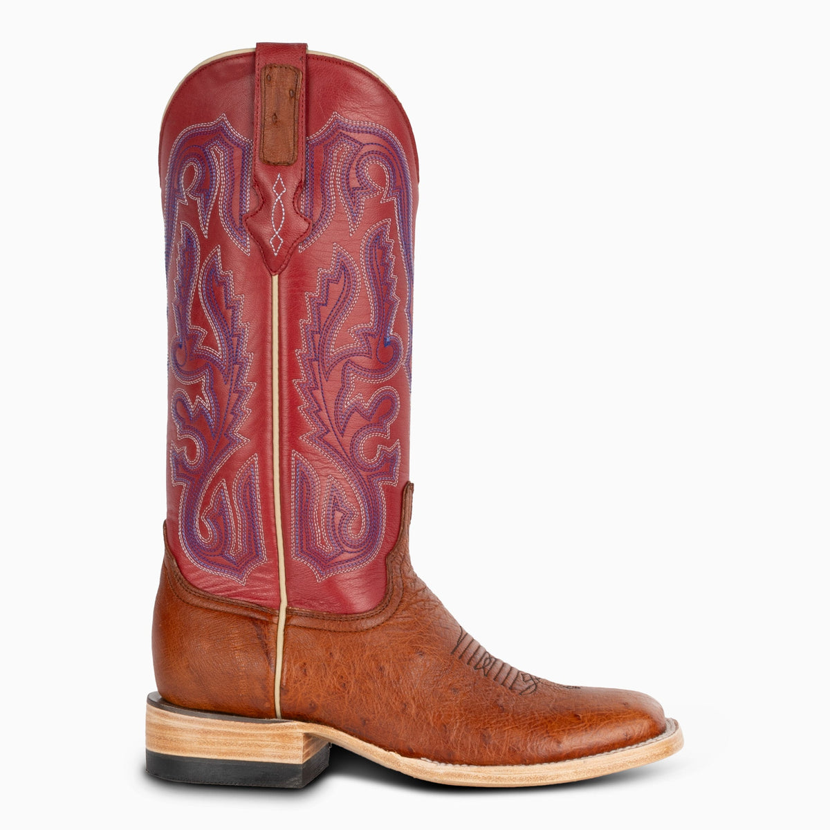 Cognac Smooth Ostrich - Women's Square - Resistol Premium