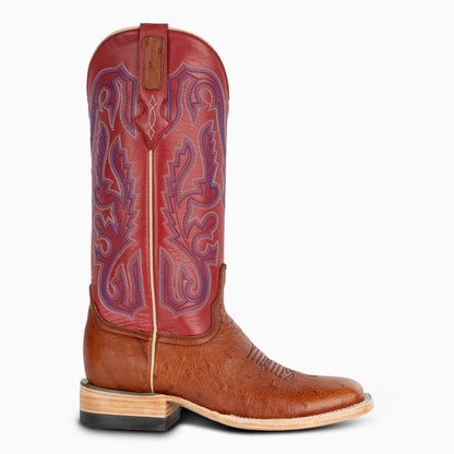 Cognac Smooth Ostrich - Women's Square - Resistol Premium