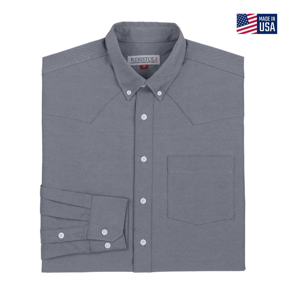 Resistol Oxford Dress Black Single Pocket - Resistol Latest