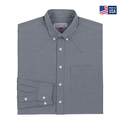 Resistol Oxford Dress Black Single Pocket - Resistol Latest