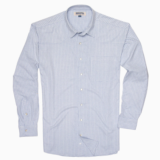Resistol Performance Shirt - Blue and White Grid - Resistol Special Offer