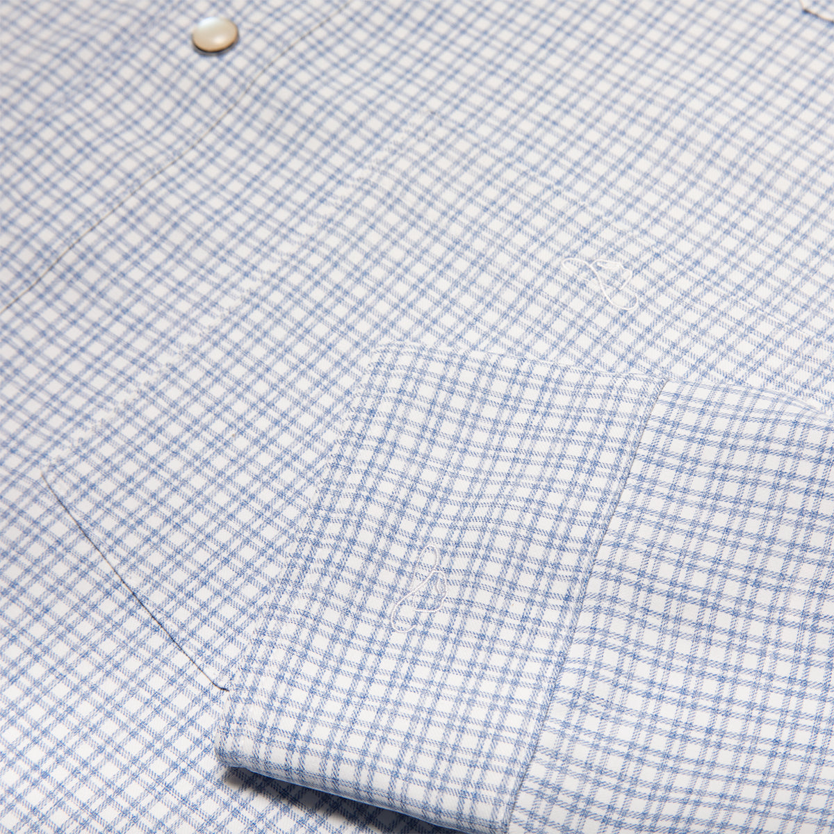 Resistol Performance Shirt - Blue and White Grid - Resistol Special Offer