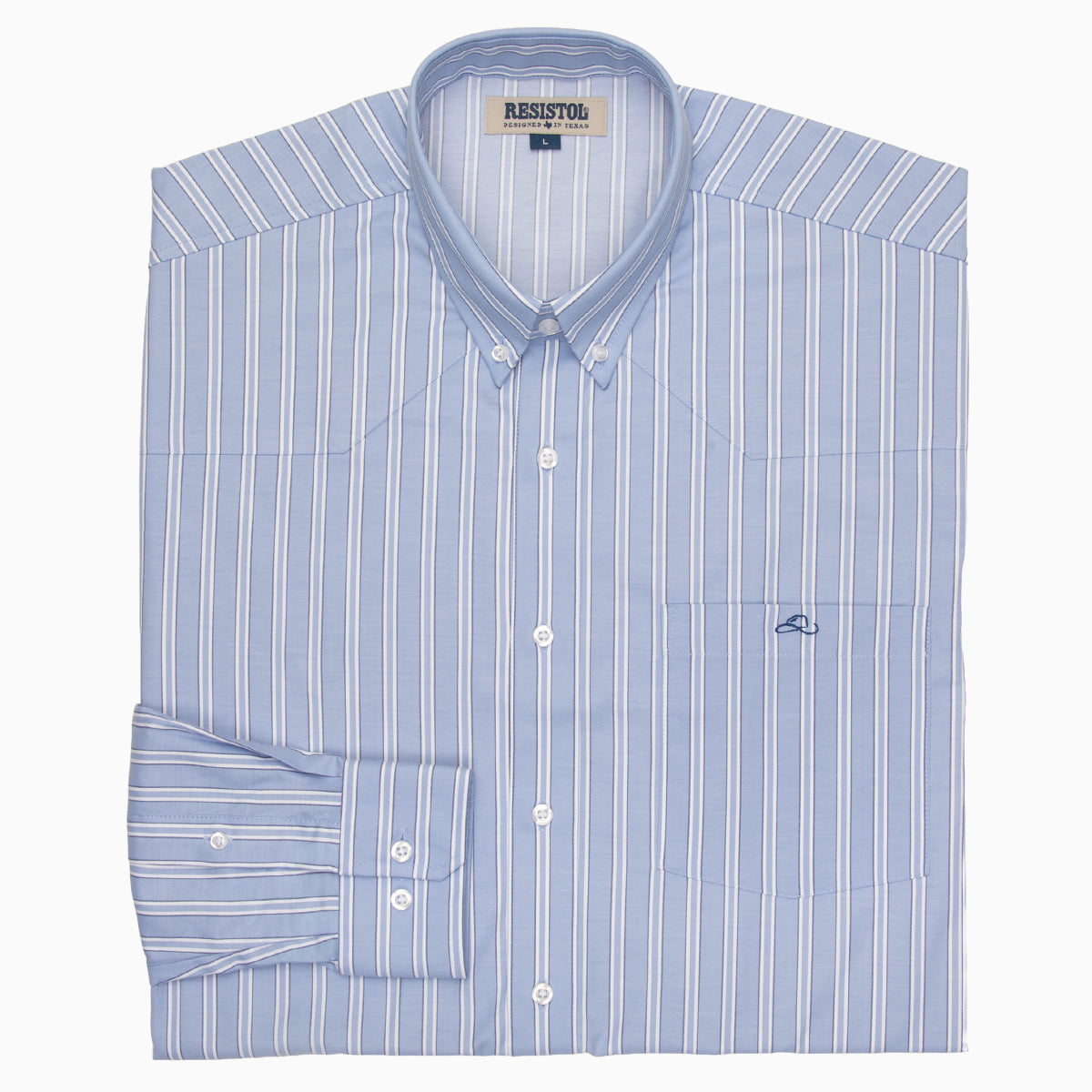 Resistol Dress Shirt - Blue - Resistol Great Value