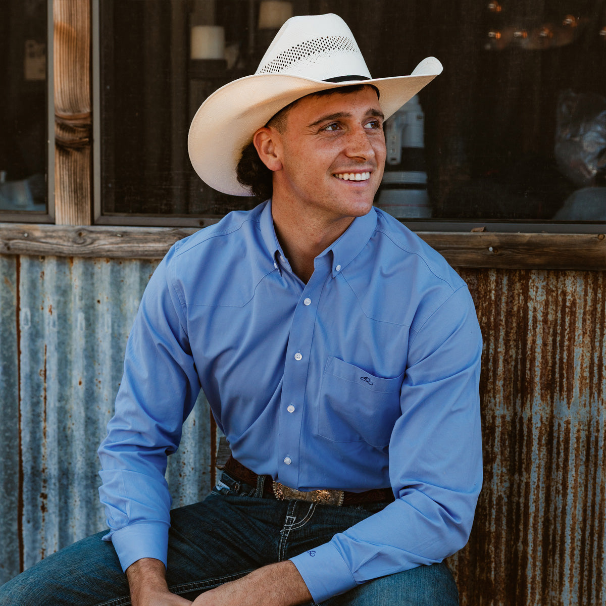 Resistol Dress Shirt - Light Blue - Resistol Featured