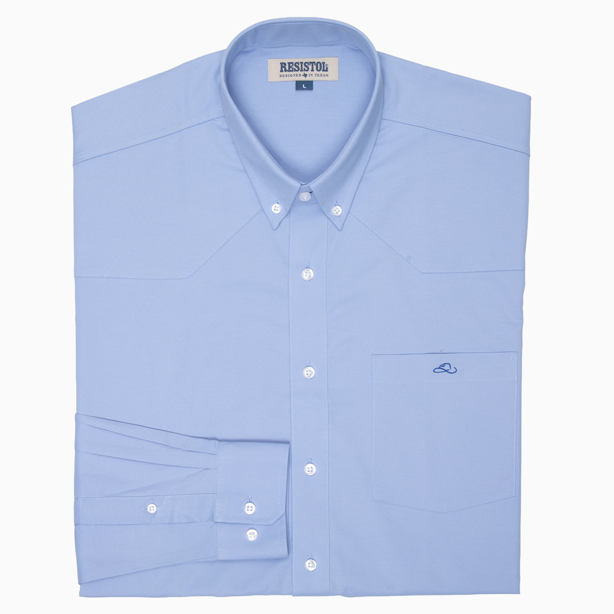 Resistol Dress Shirt - Light Blue - Resistol Featured