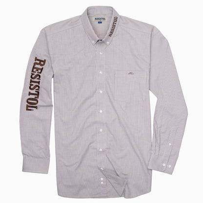 Resistol Marketing Shirt - Grey Pinstripe - Resistol Latest