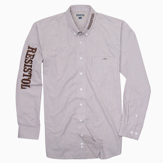 Resistol Marketing Shirt - Grey Pinstripe - Resistol Latest