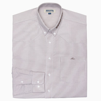 Resistol Marketing Shirt - Grey Pinstripe - Resistol Latest