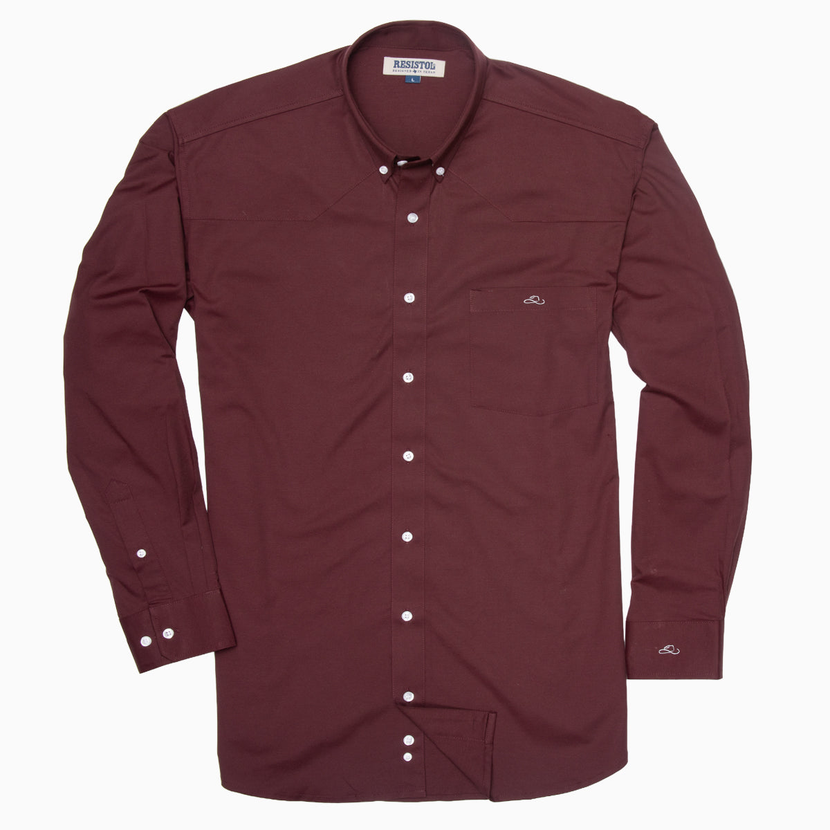 Resistol Dress Shirt - Wine - Resistol Deals
