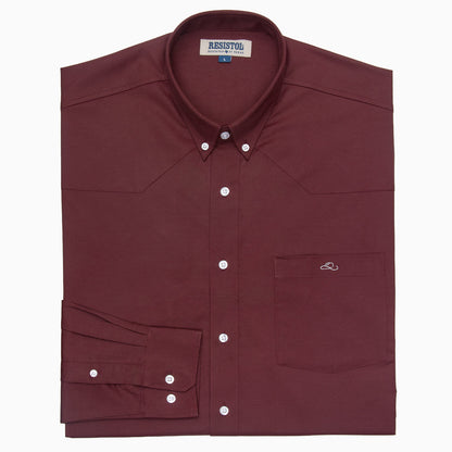 Resistol Dress Shirt - Wine - Resistol Deals