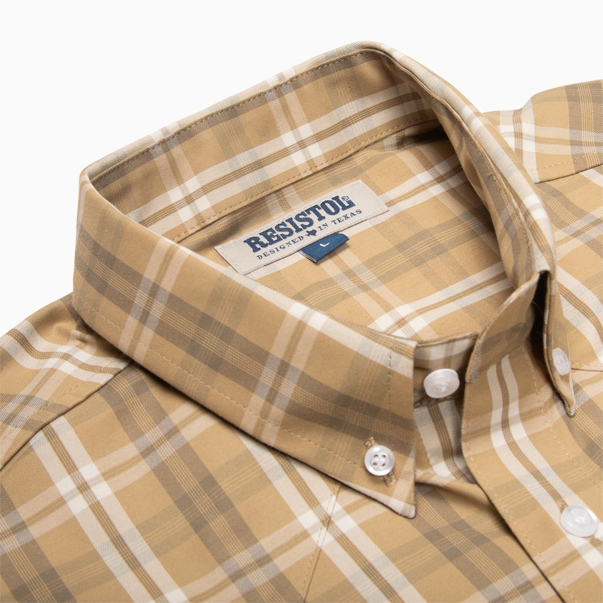 Resistol Dress Shirt - Light Brown Plaid - Resistol Recommended