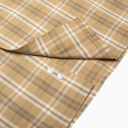 Resistol Dress Shirt - Light Brown Plaid - Resistol Recommended