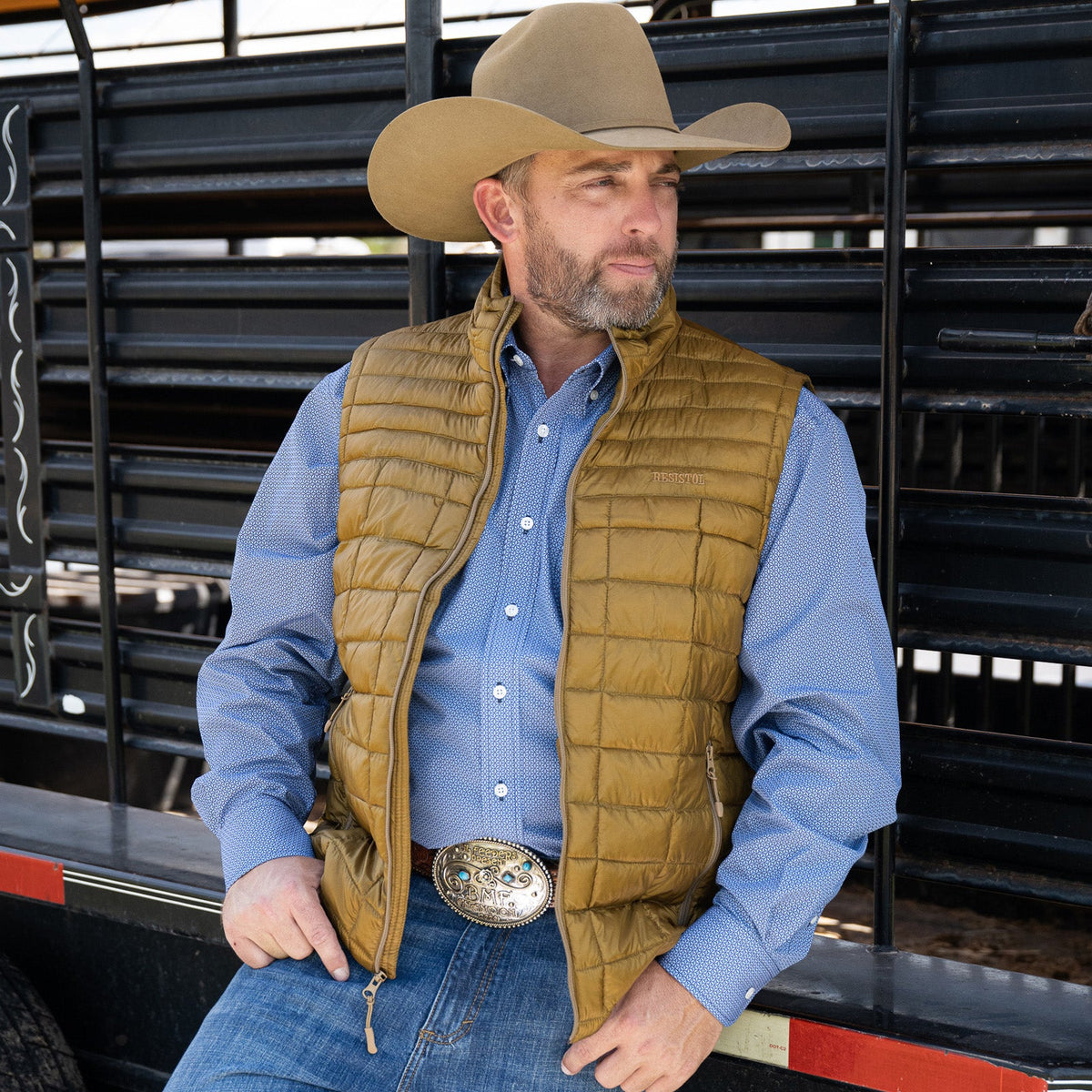 Cold Bloq Vest - Pecan - Resistol Great Value