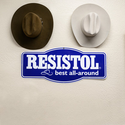 Embossed Resistol Metal Tacker Sign - Resistol Deals